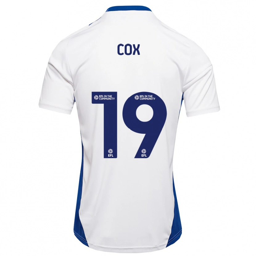 Danxen Kinder Hannah Cox #19 Weiß Blau Auswärtstrikot Trikot 2025/26 T-Shirt Schweiz