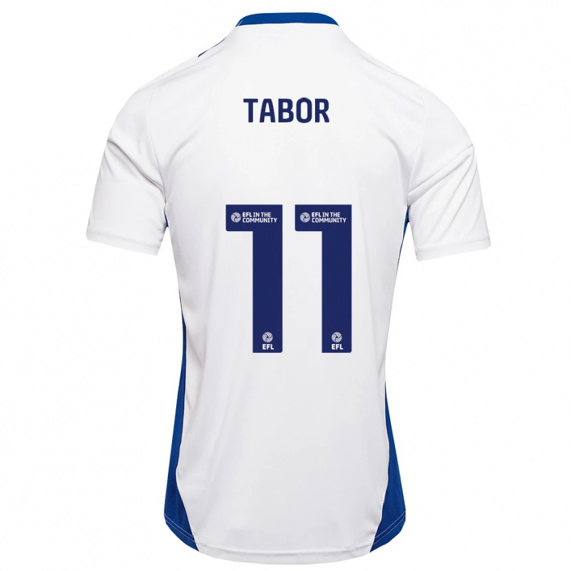 Danxen Kinder Jake Tabor #11 Weiß Blau Auswärtstrikot Trikot 2025/26 T-Shirt Schweiz