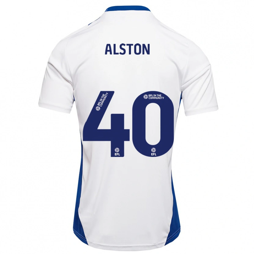 Danxen Kinder George Alston #40 Weiß Blau Auswärtstrikot Trikot 2025/26 T-Shirt Schweiz