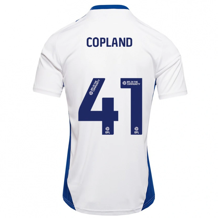 Danxen Kinder Jack Copland #41 Weiß Blau Auswärtstrikot Trikot 2025/26 T-Shirt Schweiz