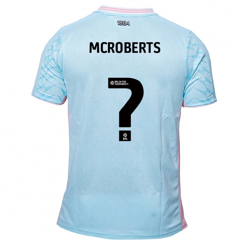 Danxen Kinder Keris Mcroberts #0 Himmelblau Pink Auswärtstrikot Trikot 2025/26 T-Shirt Schweiz