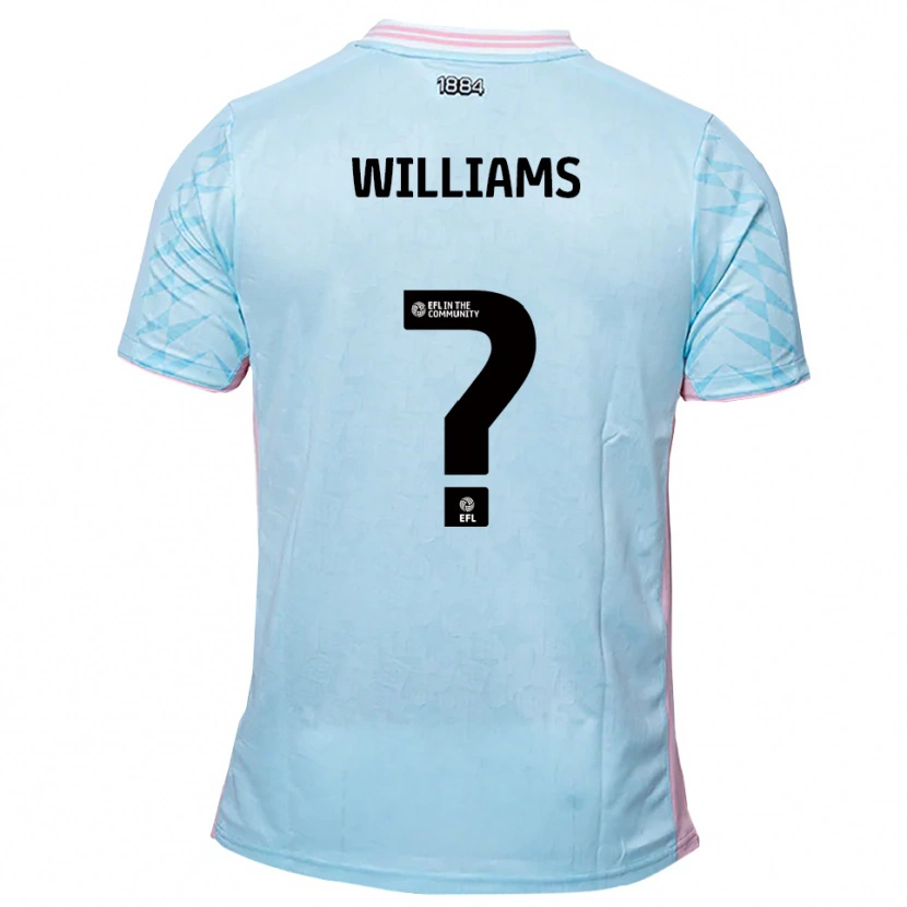 Danxen Kinder Laura Williams #0 Himmelblau Pink Auswärtstrikot Trikot 2025/26 T-Shirt Schweiz