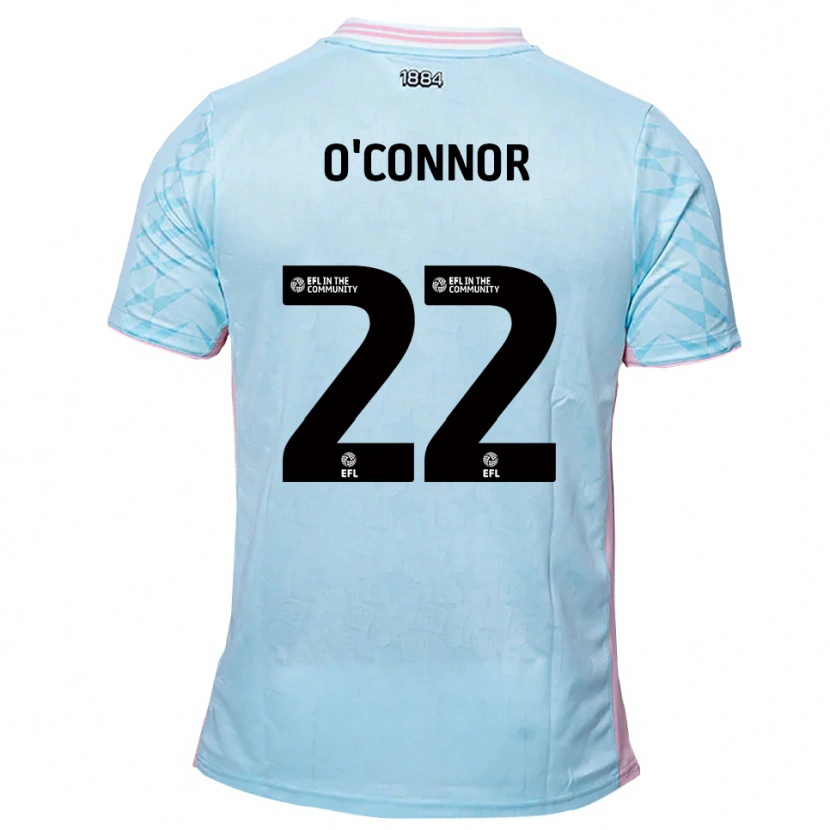 Danxen Kinder Lee O'connor #22 Himmelblau Pink Auswärtstrikot Trikot 2025/26 T-Shirt Schweiz