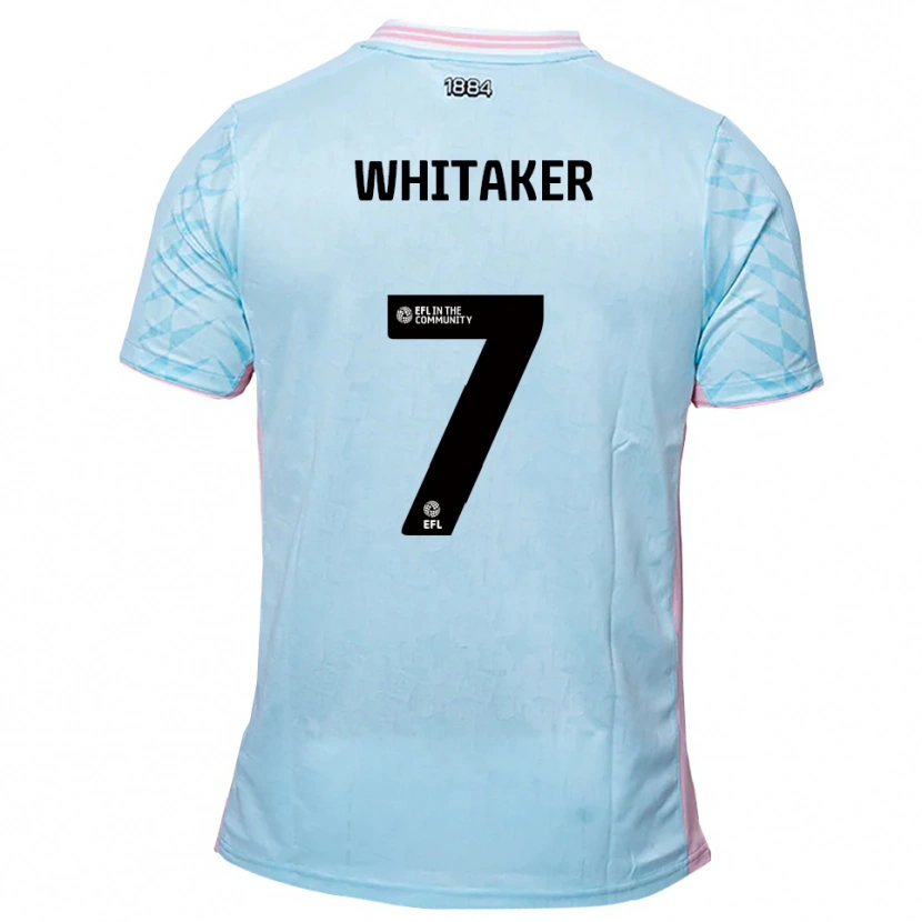 Danxen Kinder Charlie Whitaker #7 Himmelblau Pink Auswärtstrikot Trikot 2025/26 T-Shirt Schweiz