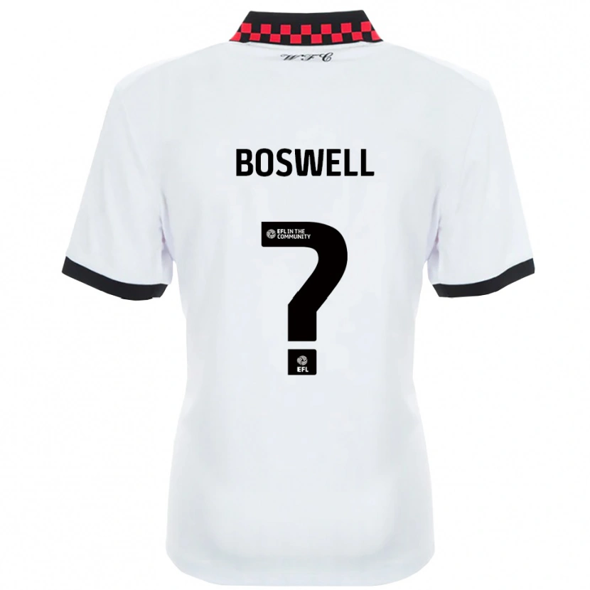 Danxen Kinder Lucy Boswell #0 Weiß Schwarz Auswärtstrikot Trikot 2025/26 T-Shirt Schweiz