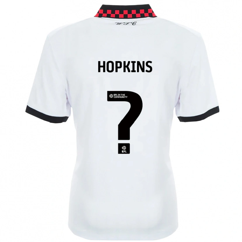 Danxen Kinder Leila Hopkins #0 Weiß Schwarz Auswärtstrikot Trikot 2025/26 T-Shirt Schweiz
