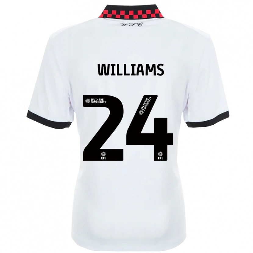 Danxen Kinder Harry Williams #24 Weiß Schwarz Auswärtstrikot Trikot 2025/26 T-Shirt Schweiz