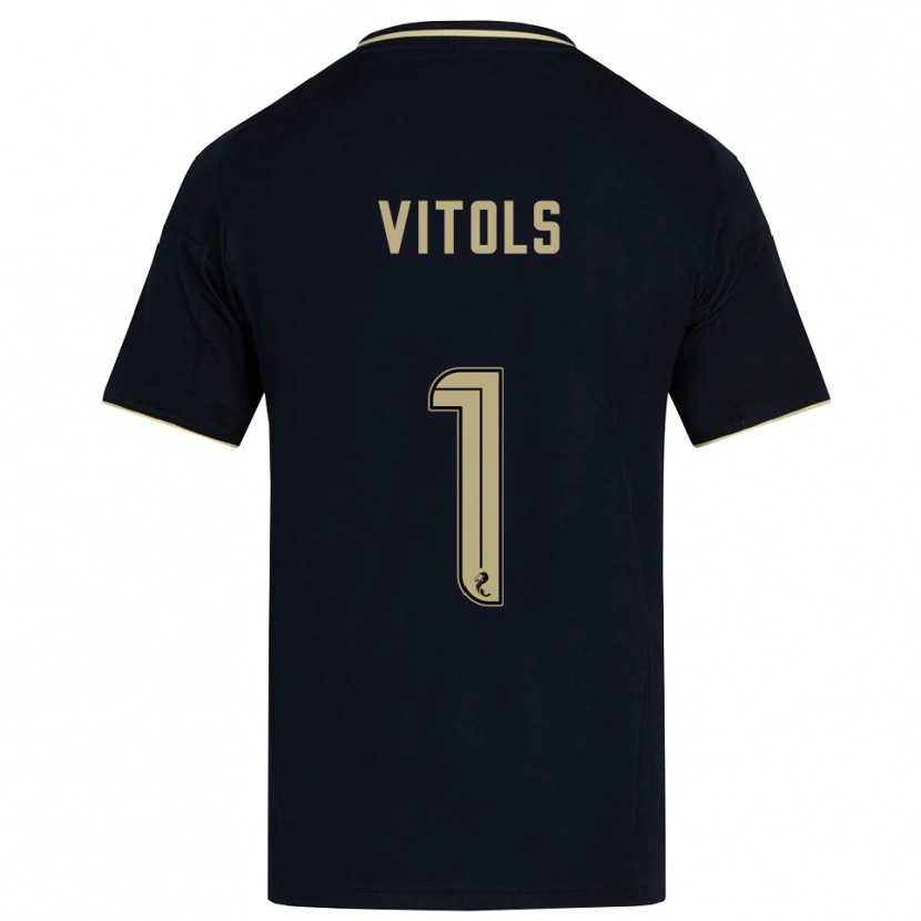 Danxen Kinder Rodrigo Vitols #1 Marine Gold Auswärtstrikot Trikot 2025/26 T-Shirt Schweiz