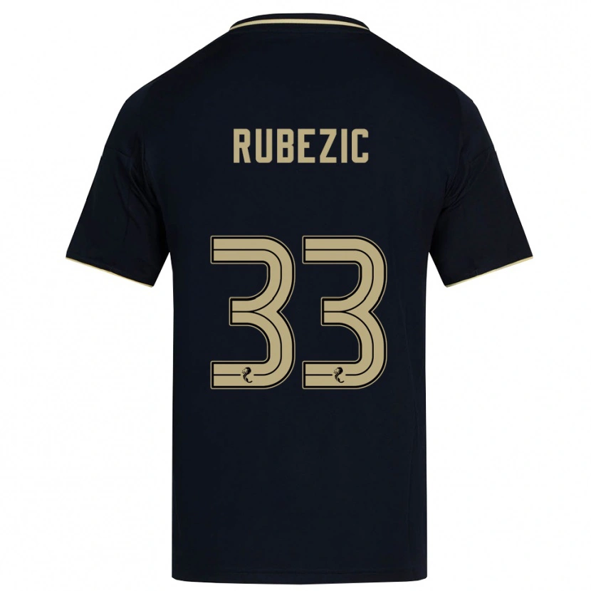 Danxen Kinder Slobodan Rubezic #33 Marine Gold Auswärtstrikot Trikot 2025/26 T-Shirt Schweiz