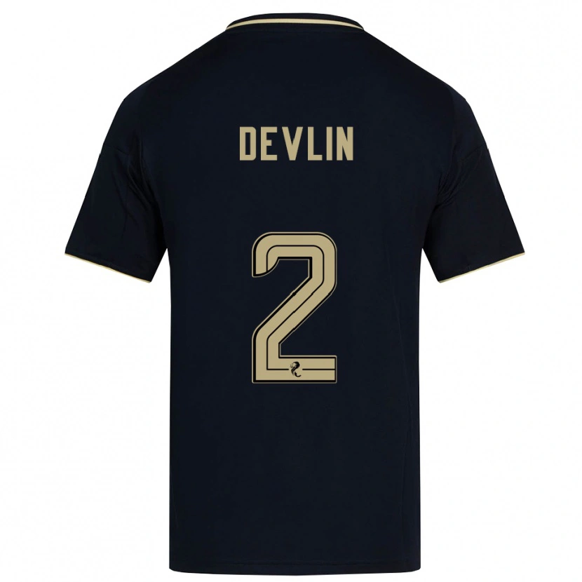 Danxen Kinder Nicky Devlin #2 Marine Gold Auswärtstrikot Trikot 2025/26 T-Shirt Schweiz