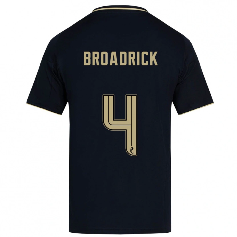 Danxen Kinder Jessica Broadrick #4 Marine Gold Auswärtstrikot Trikot 2025/26 T-Shirt Schweiz