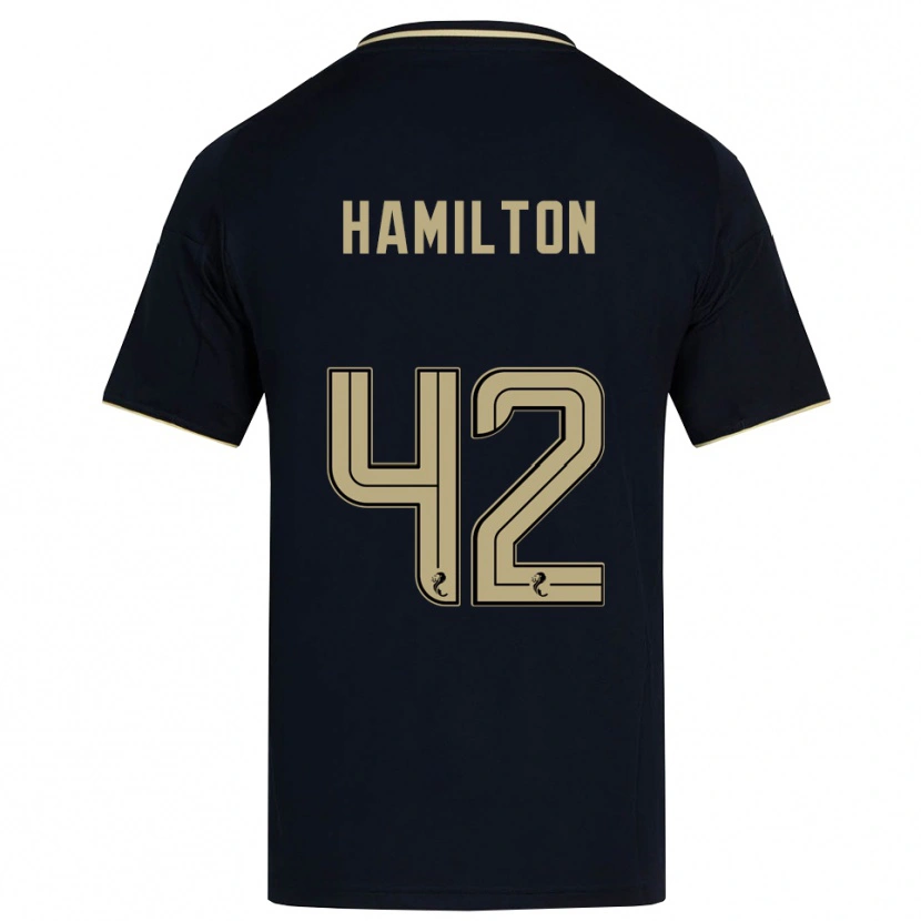 Danxen Kinder Brendan Hamilton #42 Marine Gold Auswärtstrikot Trikot 2025/26 T-Shirt Schweiz