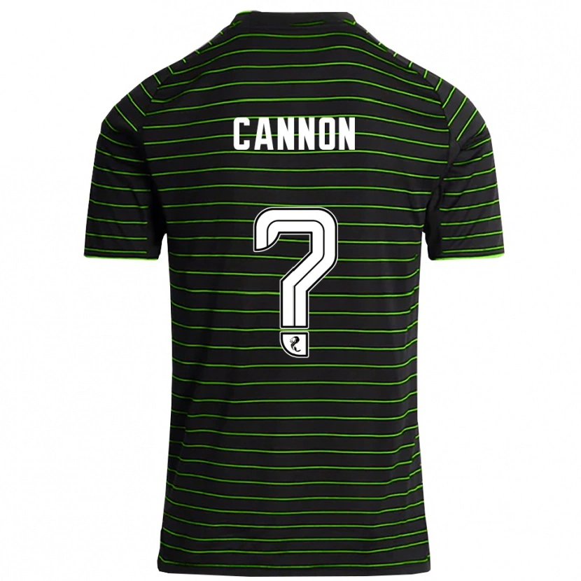 Danxen Kinder Aidan Cannon #0 Schwarz Grün Auswärtstrikot Trikot 2025/26 T-Shirt Schweiz