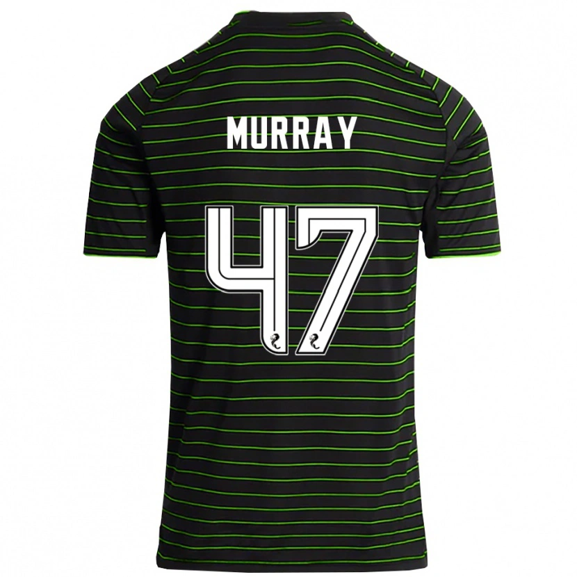 Danxen Kinder Dane Murray #47 Schwarz Grün Auswärtstrikot Trikot 2025/26 T-Shirt Schweiz