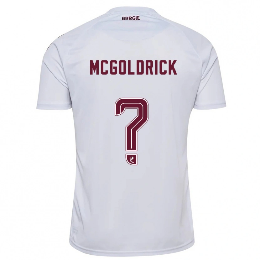 Danxen Kinder Zac Mcgoldrick #0 Weiß Burgunderrot Auswärtstrikot Trikot 2025/26 T-Shirt Schweiz