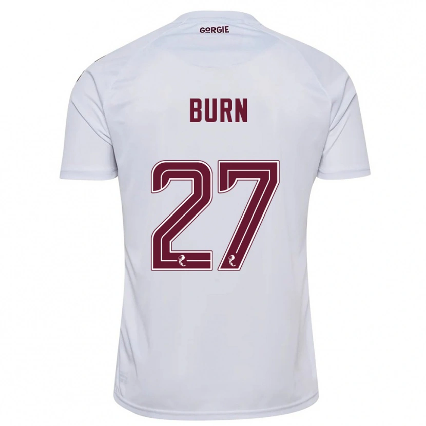 Danxen Kinder Gregor Burn #27 Weiß Burgunderrot Auswärtstrikot Trikot 2025/26 T-Shirt Schweiz