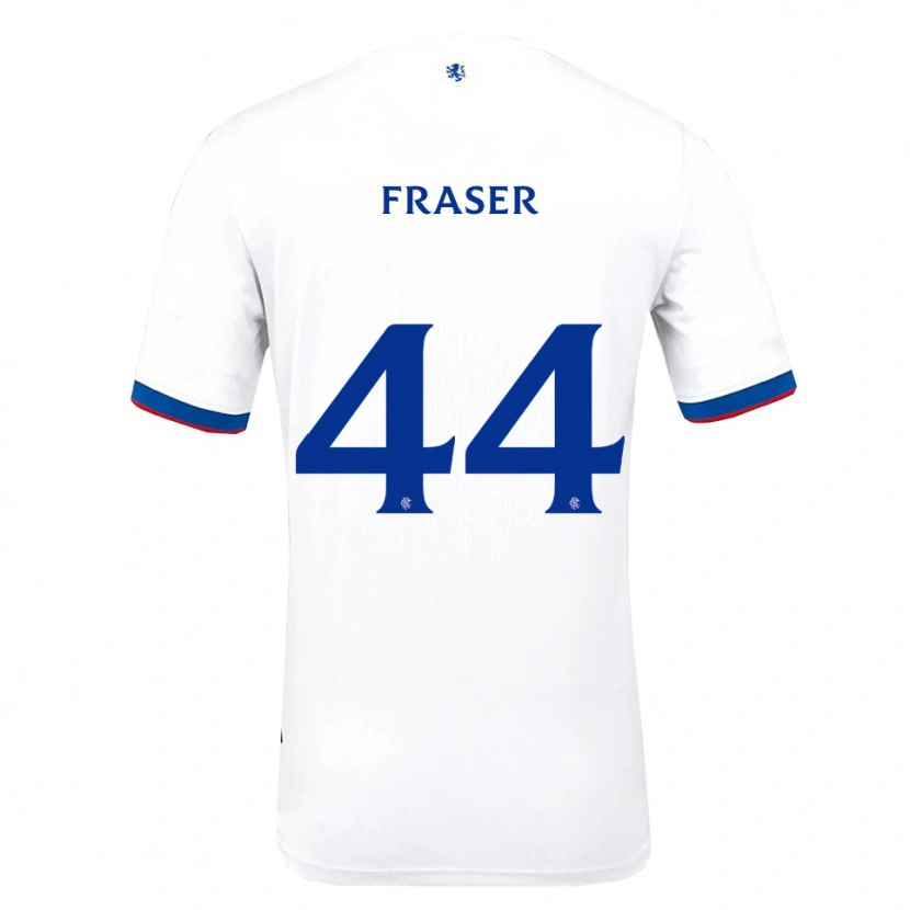 Danxen Kinder Robbie Fraser #44 Weiß Rot Blau Auswärtstrikot Trikot 2025/26 T-Shirt Schweiz