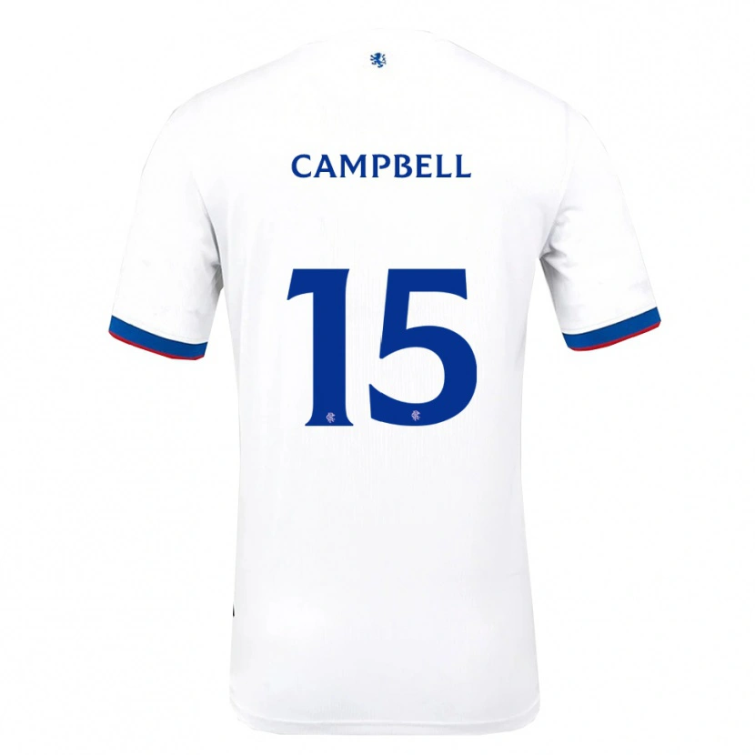 Danxen Kinder Connor Campbell #15 Weiß Rot Blau Auswärtstrikot Trikot 2025/26 T-Shirt Schweiz