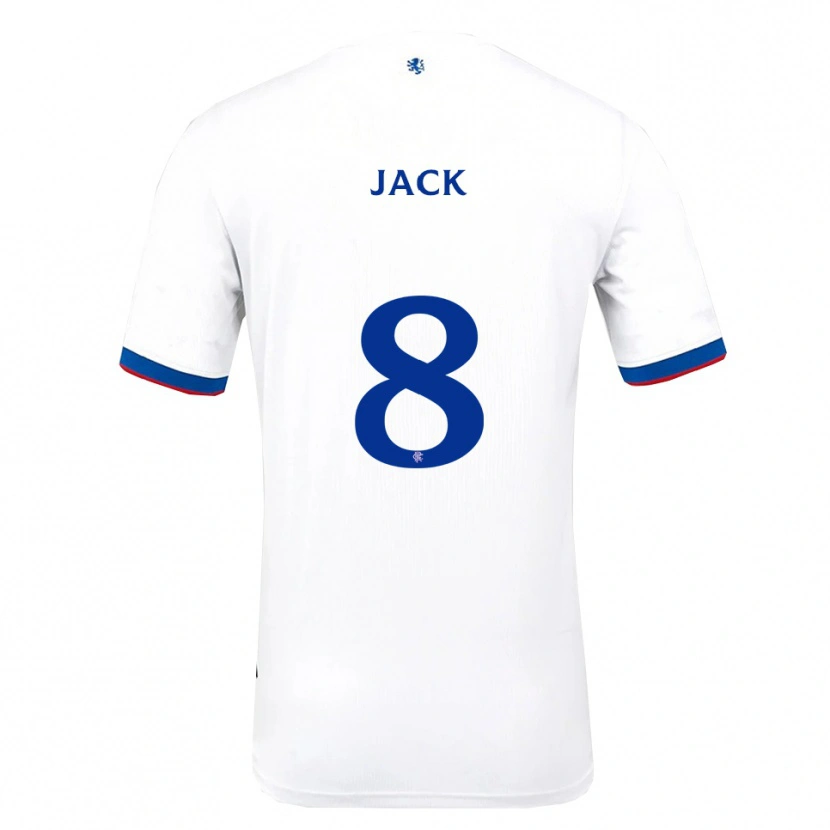 Danxen Kinder Ryan Jack #8 Weiß Rot Blau Auswärtstrikot Trikot 2025/26 T-Shirt Schweiz