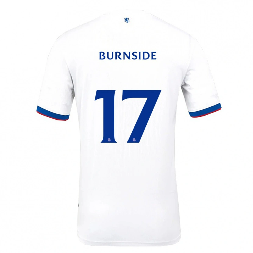 Danxen Kinder Callum Burnside #17 Weiß Rot Blau Auswärtstrikot Trikot 2025/26 T-Shirt Schweiz