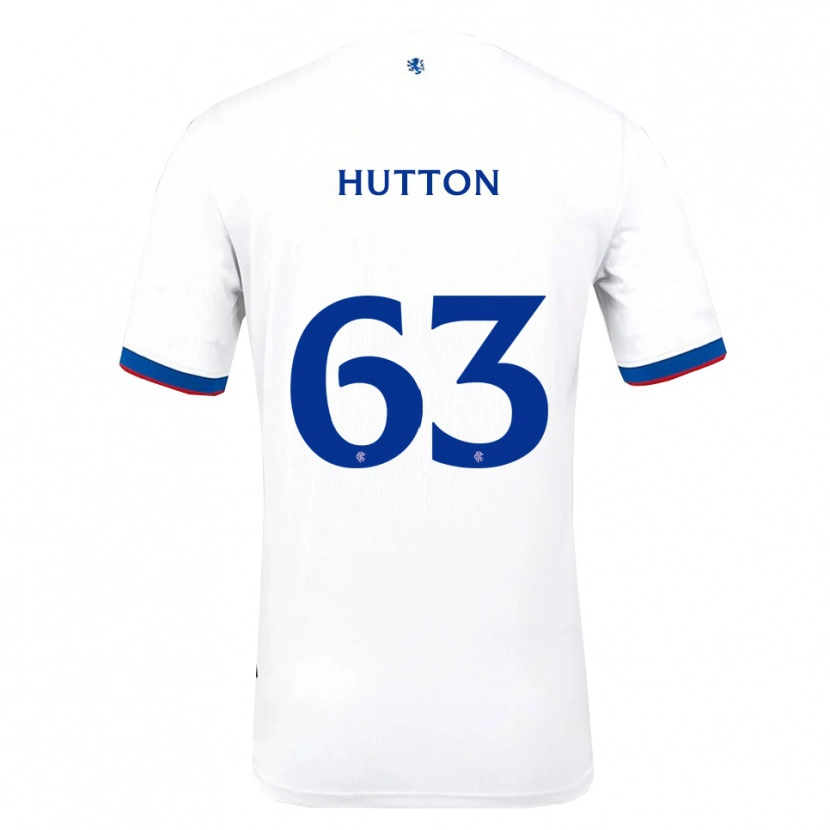 Danxen Kinder Zander Hutton #63 Weiß Rot Blau Auswärtstrikot Trikot 2025/26 T-Shirt Schweiz
