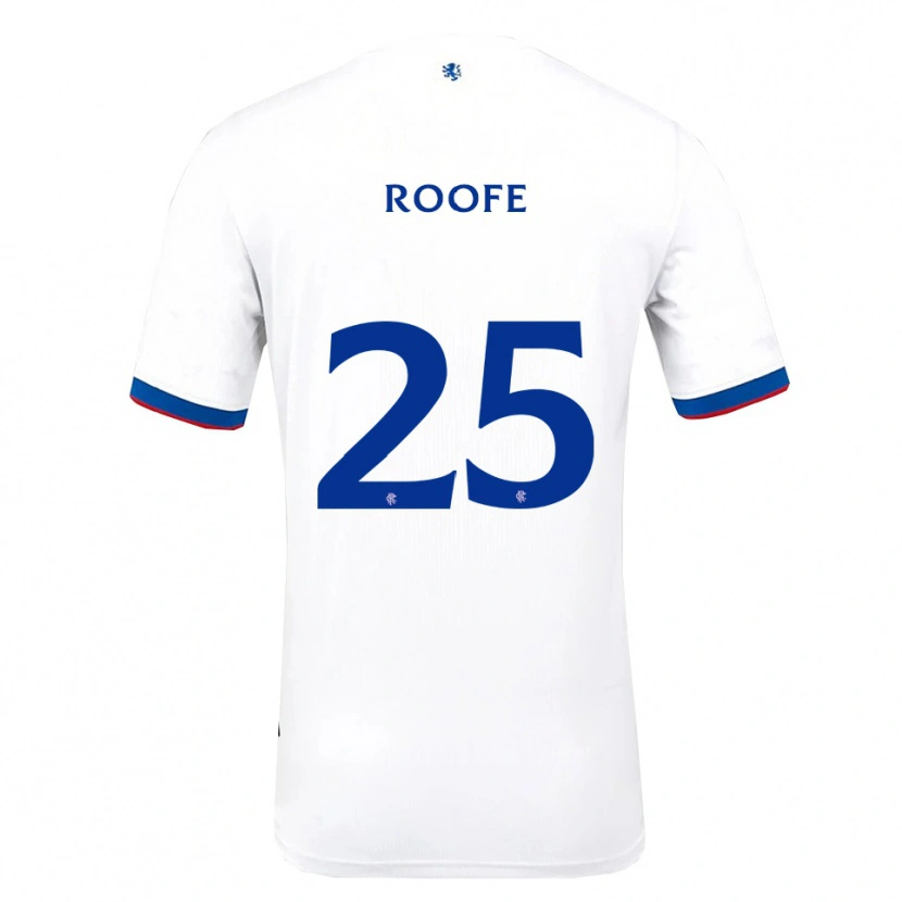 Danxen Kinder Kemar Roofe #25 Weiß Rot Blau Auswärtstrikot Trikot 2025/26 T-Shirt Schweiz