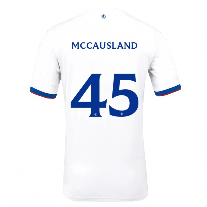Danxen Kinder Ross Mccausland #45 Weiß Rot Blau Auswärtstrikot Trikot 2025/26 T-Shirt Schweiz