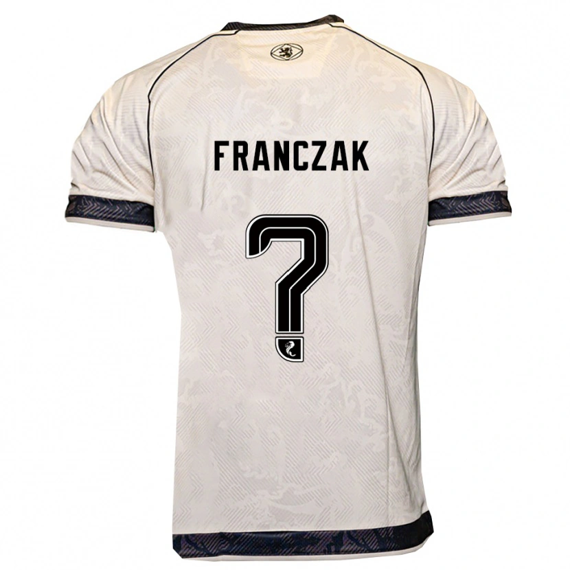 Danxen Kinder Emil Franczak #0 Weiß Schwarz Auswärtstrikot Trikot 2025/26 T-Shirt Schweiz