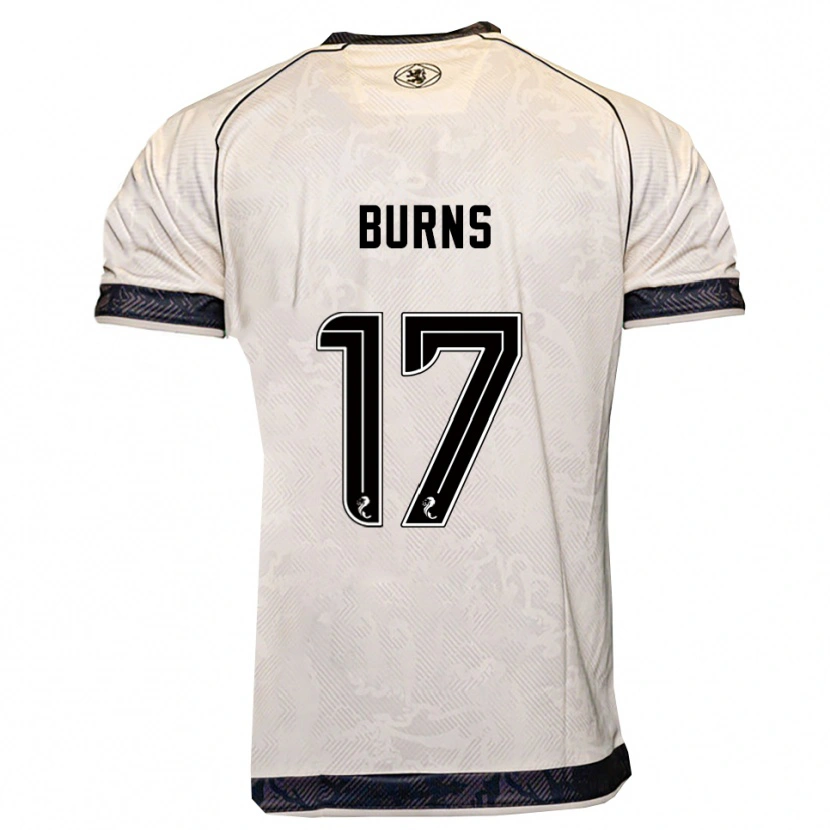 Danxen Kinder Megan Burns #17 Weiß Schwarz Auswärtstrikot Trikot 2025/26 T-Shirt Schweiz