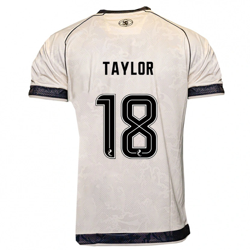 Danxen Kinder Amy Taylor #18 Weiß Schwarz Auswärtstrikot Trikot 2025/26 T-Shirt Schweiz