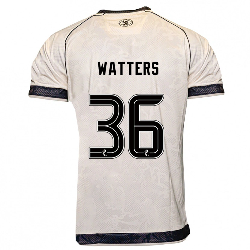 Danxen Kinder Max Watters #36 Weiß Schwarz Auswärtstrikot Trikot 2025/26 T-Shirt Schweiz