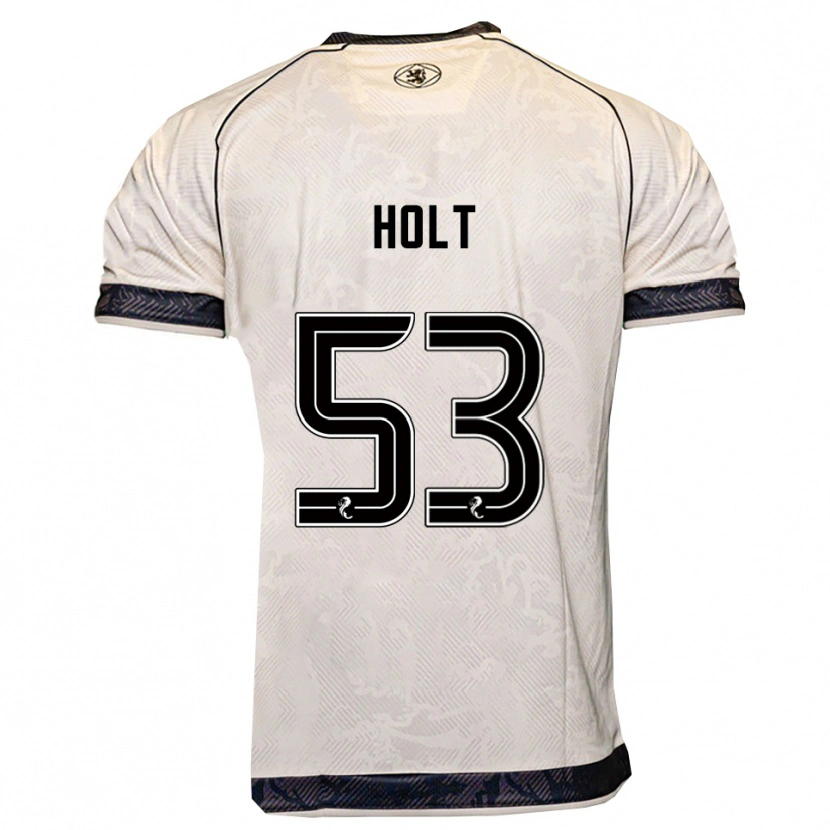 Danxen Kinder Josh Holt #53 Weiß Schwarz Auswärtstrikot Trikot 2025/26 T-Shirt Schweiz