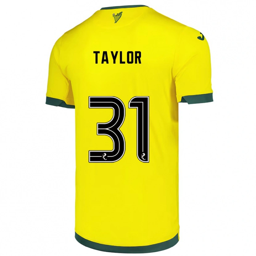 Danxen Kinder Linzi Taylor #31 Gelb Grün Auswärtstrikot Trikot 2025/26 T-Shirt Schweiz