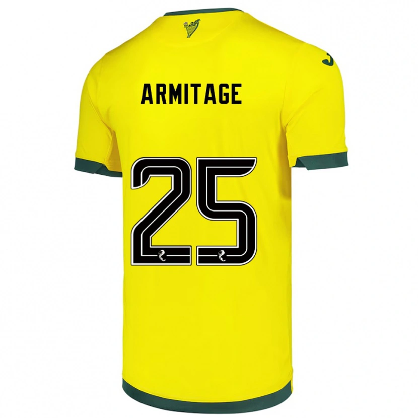 Danxen Kinder Rowena Armitage #25 Gelb Grün Auswärtstrikot Trikot 2025/26 T-Shirt Schweiz