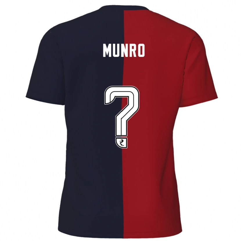 Danxen Kinder Kirsty Munro #0 Rot Marine Auswärtstrikot Trikot 2025/26 T-Shirt Schweiz