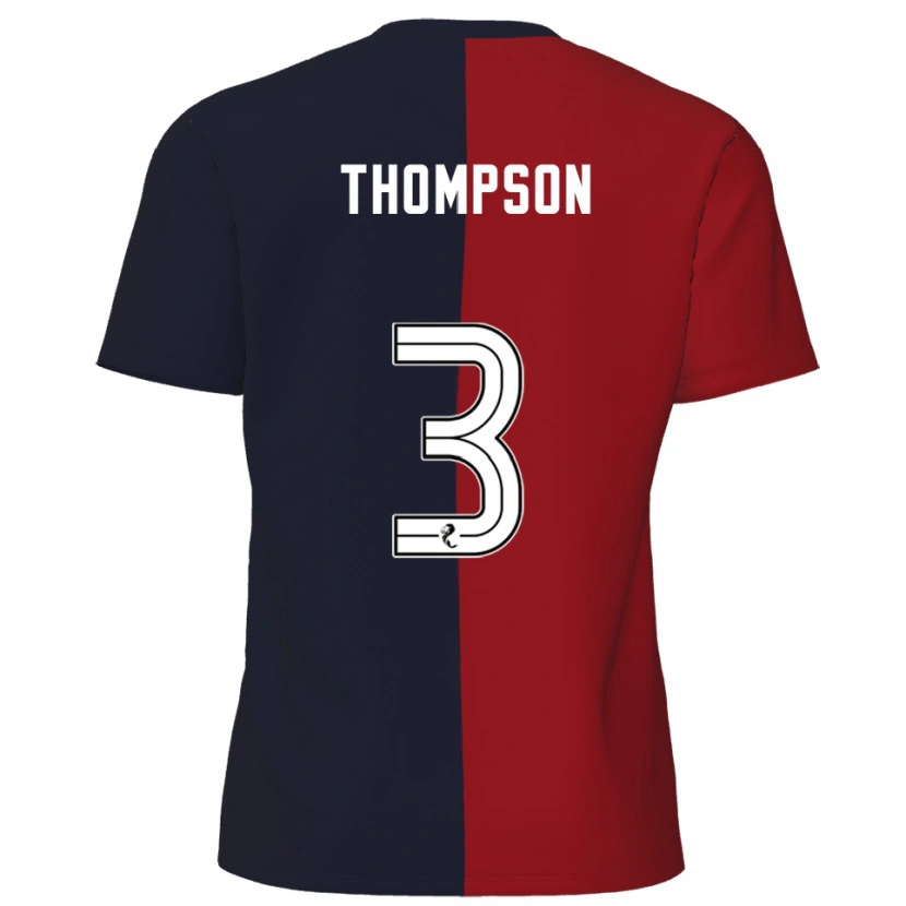 Danxen Kinder Dominic Thompson #3 Rot Marine Auswärtstrikot Trikot 2025/26 T-Shirt Schweiz