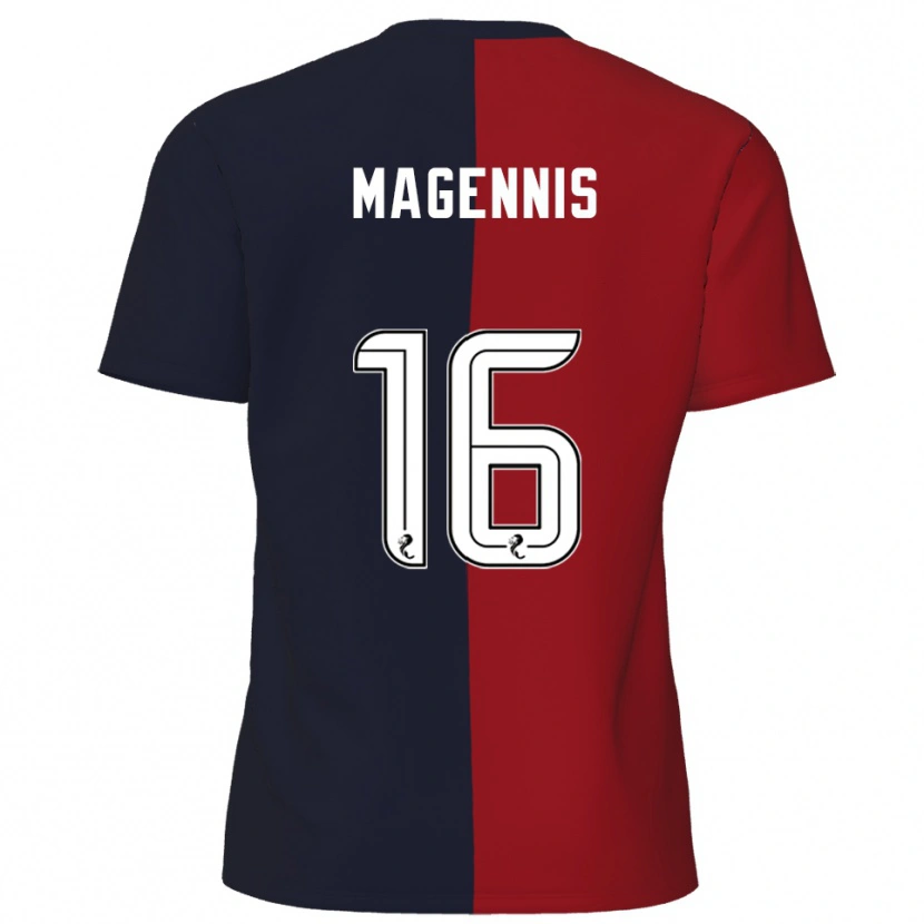 Danxen Kinder Kyle Magennis #16 Rot Marine Auswärtstrikot Trikot 2025/26 T-Shirt Schweiz
