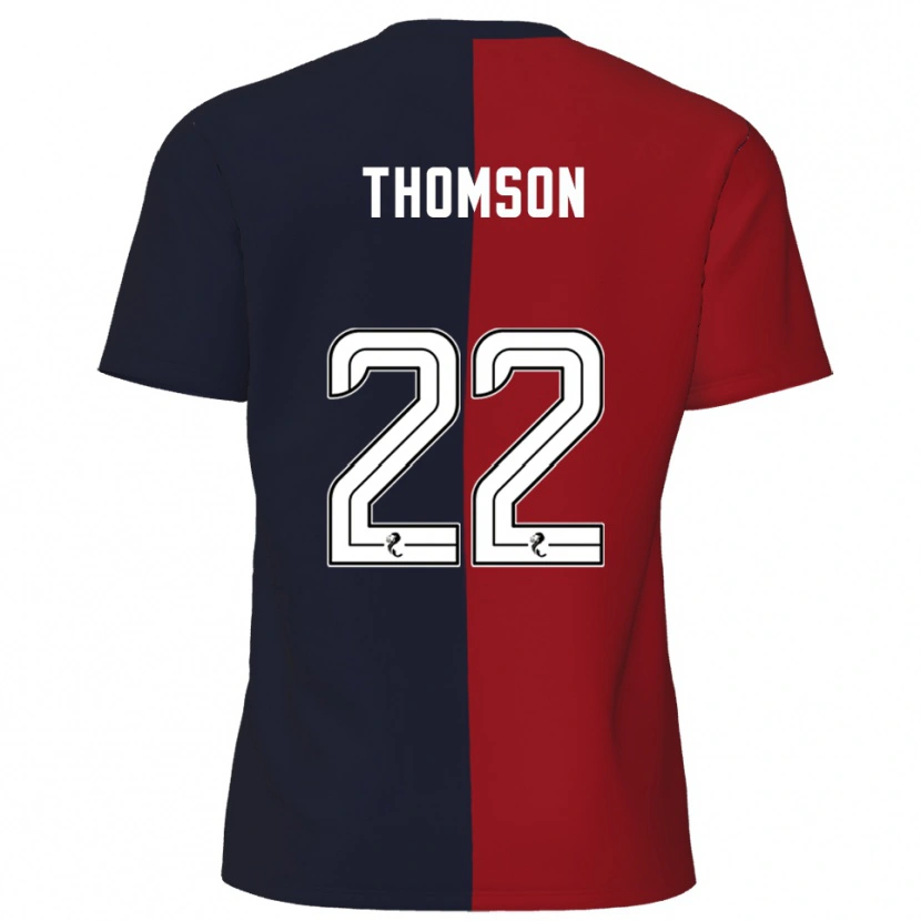 Danxen Kinder Jack Thomson #22 Rot Marine Auswärtstrikot Trikot 2025/26 T-Shirt Schweiz