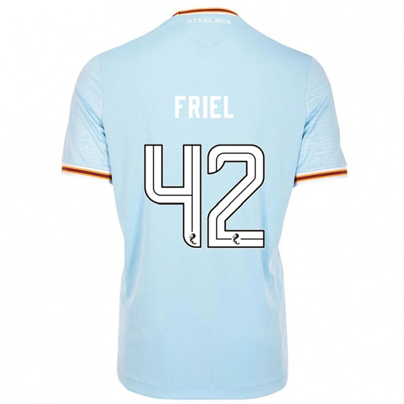 Danxen Kinder Jon-Joe Friel #42 Himmelblau Auswärtstrikot Trikot 2025/26 T-Shirt Schweiz
