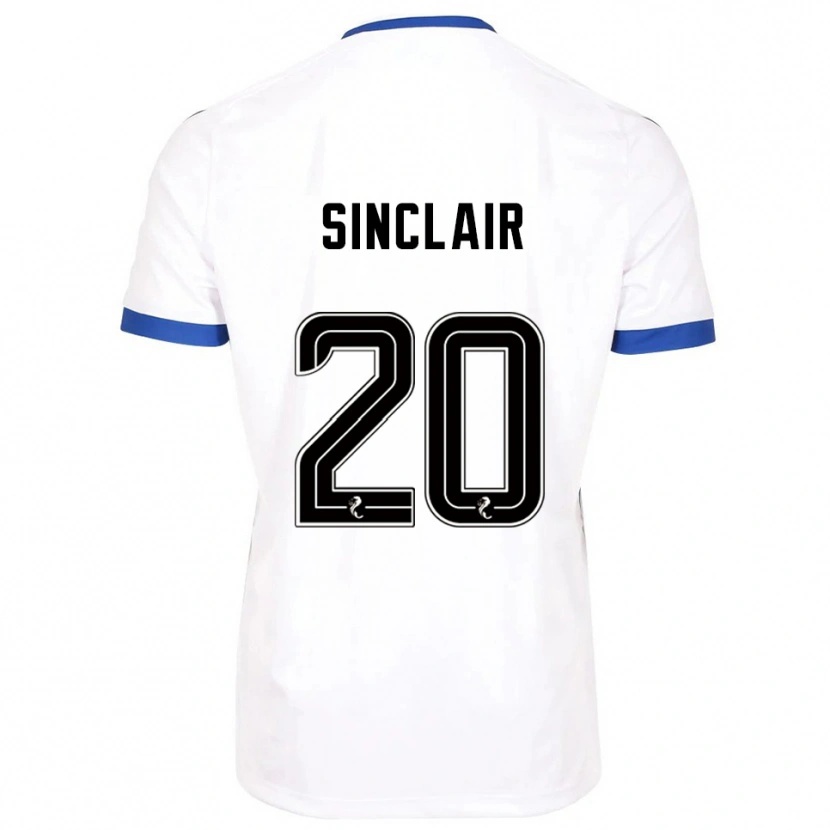 Danxen Kinder Ross Sinclair #20 Weiß Blau Auswärtstrikot Trikot 2025/26 T-Shirt Schweiz