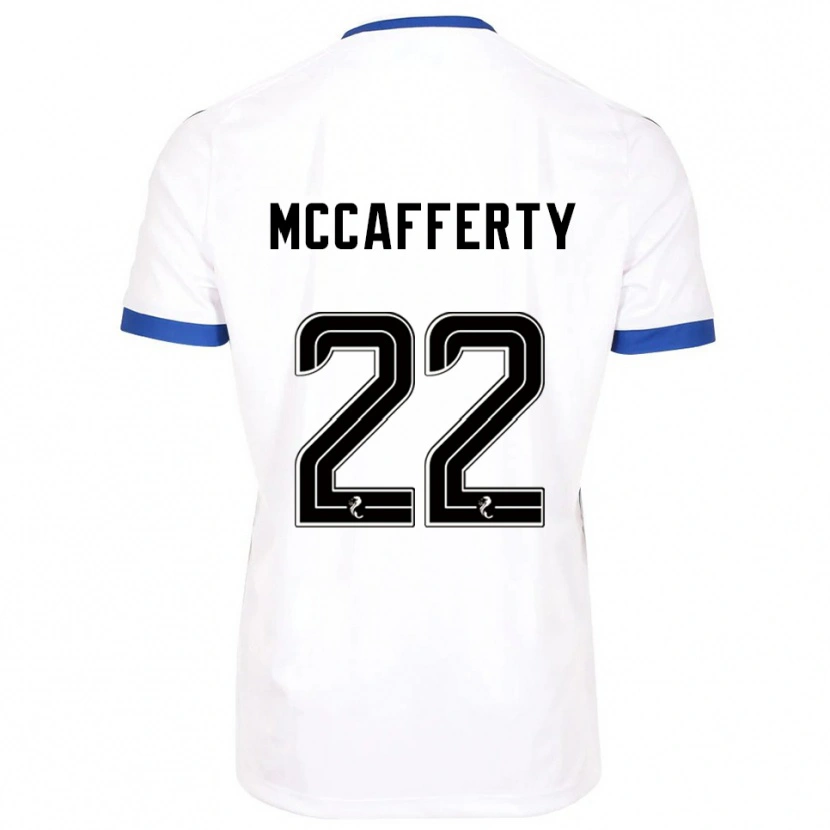 Danxen Kinder Eirinn Mccafferty #22 Weiß Blau Auswärtstrikot Trikot 2025/26 T-Shirt Schweiz