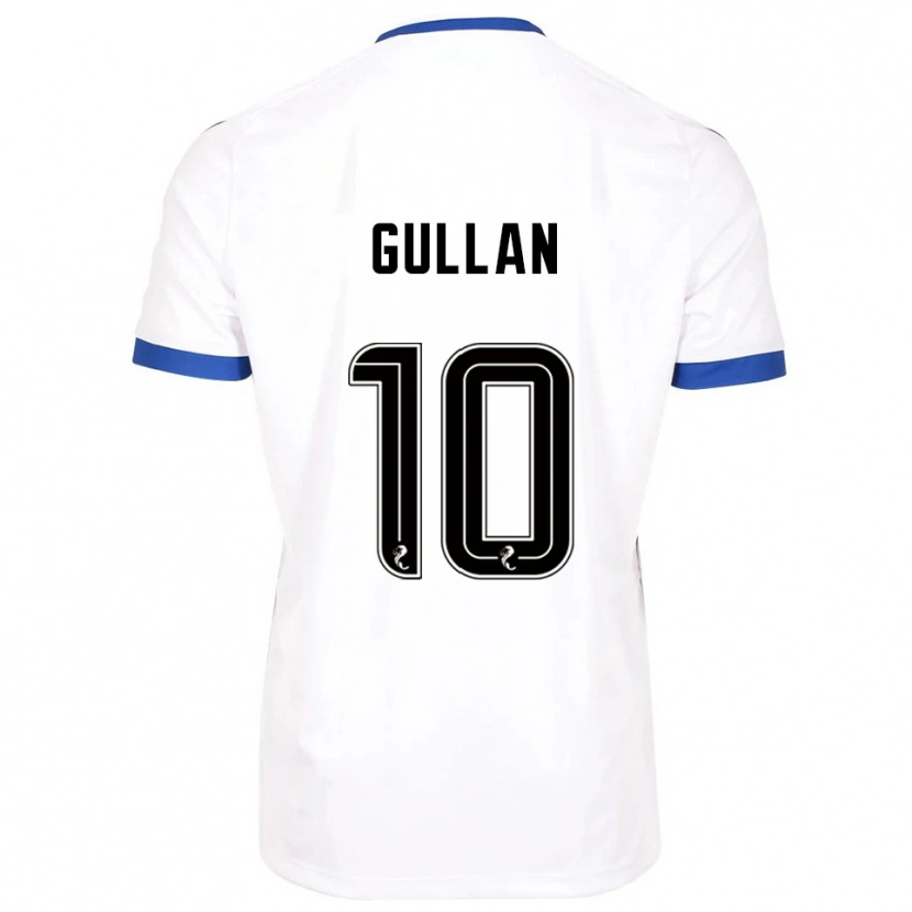 Danxen Kinder Jamie Gullan #10 Weiß Blau Auswärtstrikot Trikot 2025/26 T-Shirt Schweiz