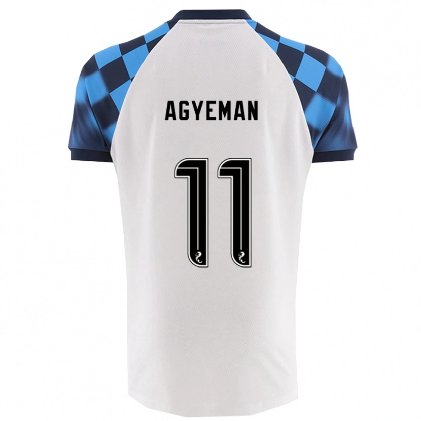Danxen Kinder Alfie Agyeman #11 Weiß Himmelblau Auswärtstrikot Trikot 2025/26 T-Shirt Schweiz