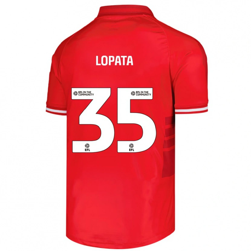 Danxen Herren Kacper Lopata #35 Rot Weiß Heimtrikot Trikot 2025/26 T-Shirt Schweiz