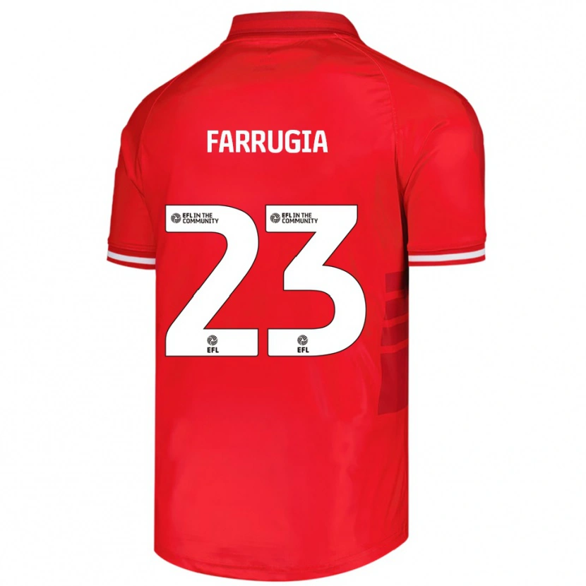 Danxen Herren Neil Farrugia #23 Rot Weiß Heimtrikot Trikot 2025/26 T-Shirt Schweiz