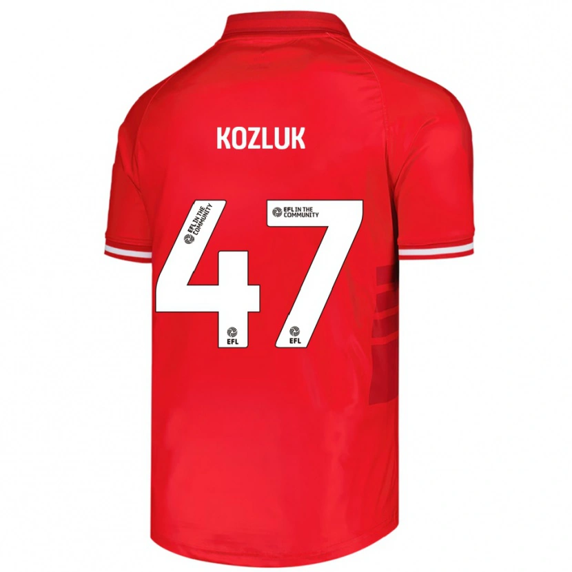 Danxen Herren Ziggy Kozluk #47 Rot Weiß Heimtrikot Trikot 2025/26 T-Shirt Schweiz