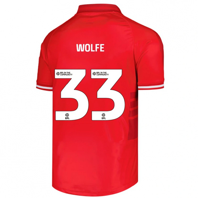 Danxen Herren Matty Wolfe #33 Rot Weiß Heimtrikot Trikot 2025/26 T-Shirt Schweiz