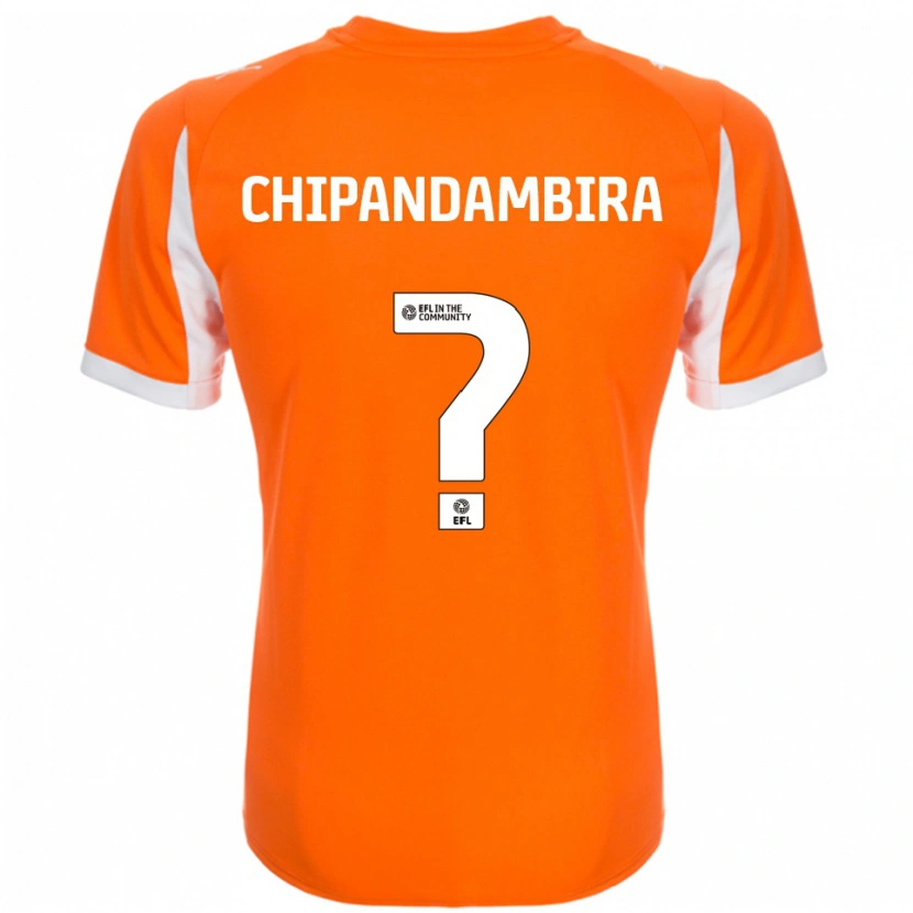 Danxen Herren Tafadzwa Chipandambira #0 Orange Weiß Heimtrikot Trikot 2025/26 T-Shirt Schweiz