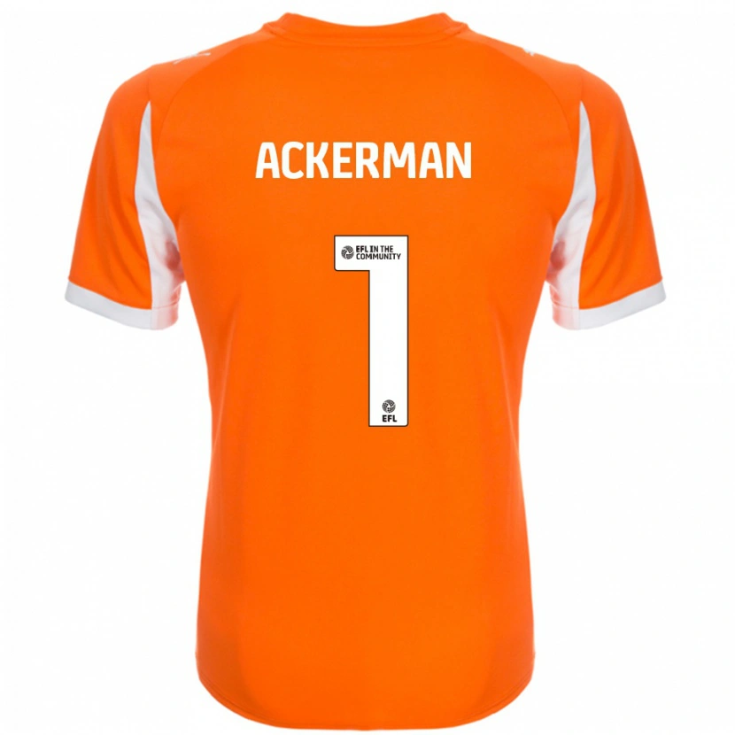 Danxen Herren Emily Ackerman #1 Orange Weiß Heimtrikot Trikot 2025/26 T-Shirt Schweiz