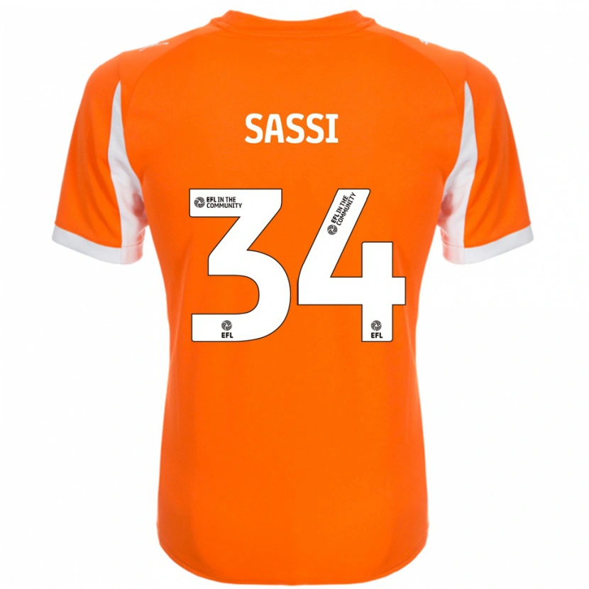 Danxen Herren Dan Sassi #34 Orange Weiß Heimtrikot Trikot 2025/26 T-Shirt Schweiz